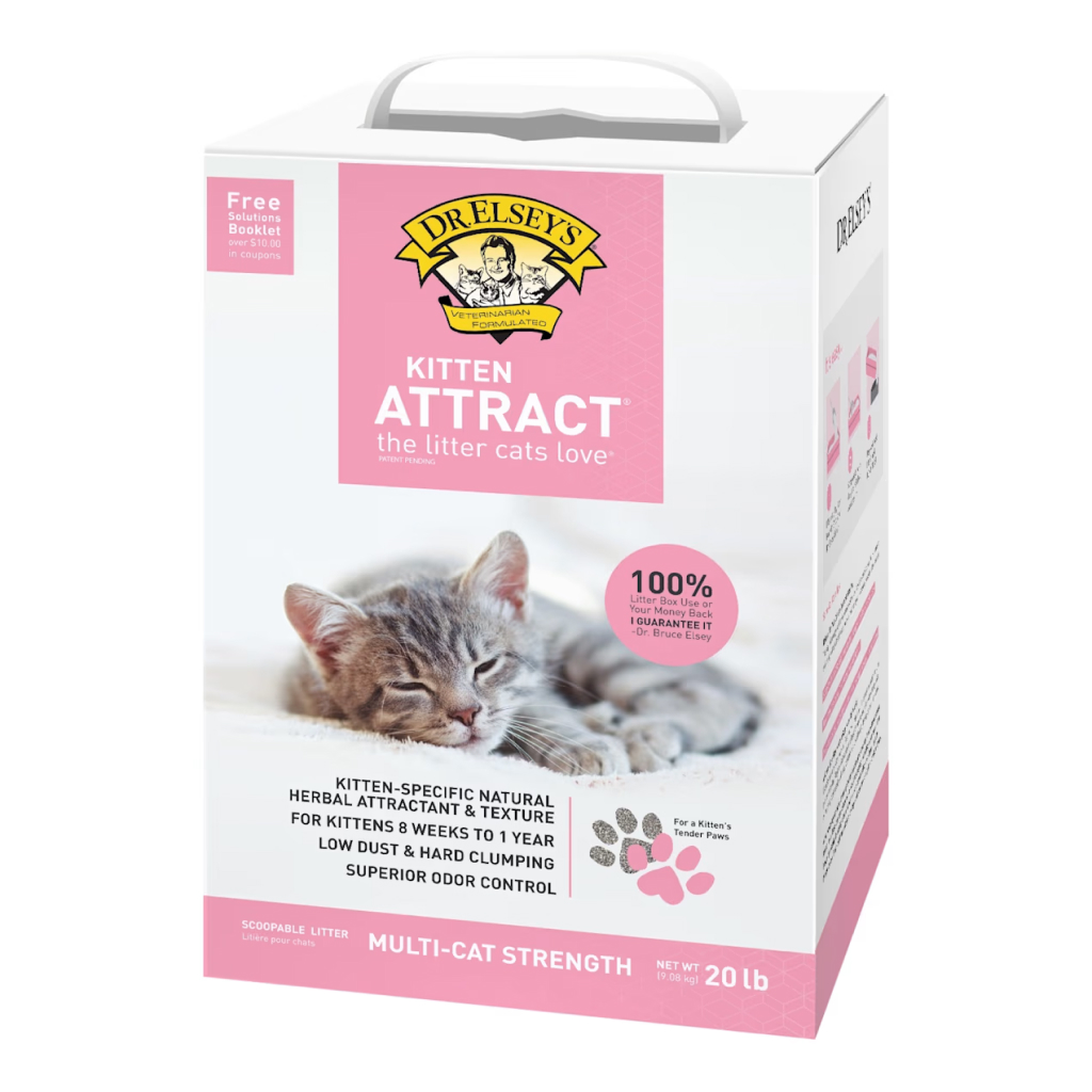 Dr. Elsey's Precious Kitten Attract Clumping Clay Cat Litter, 20-lb image number null