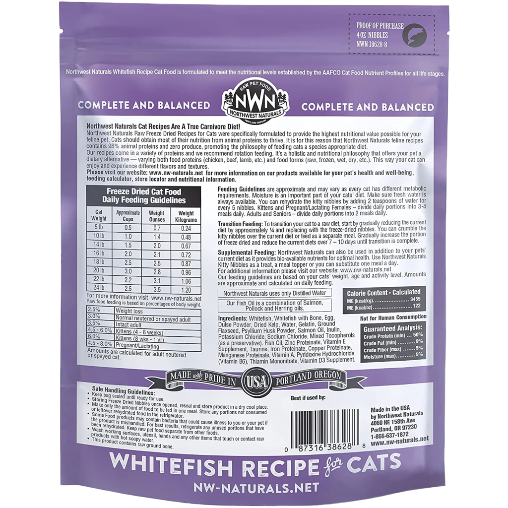 Freeze Dried Whitefish Cat 4-oz image number null