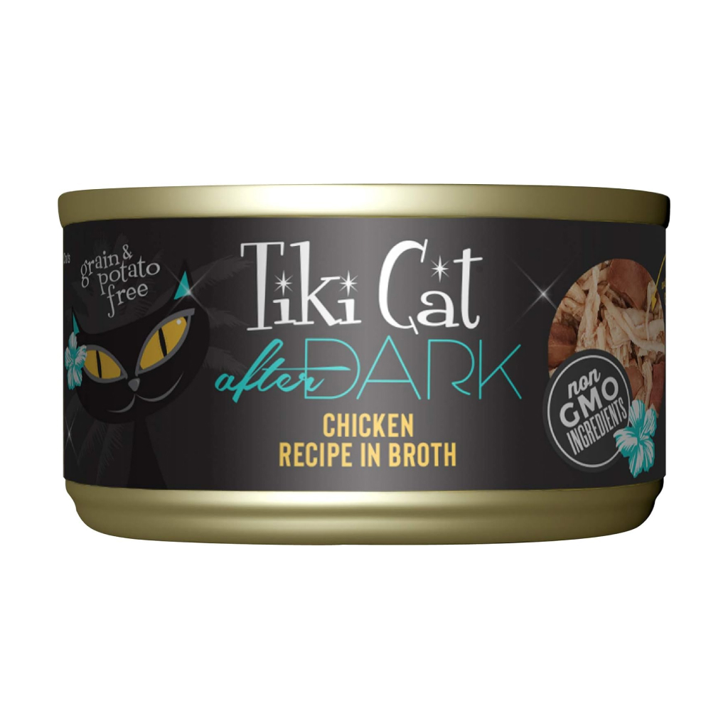 Tiki Cat After Dark Wet Cat Food Chicken Can, 2.8-oz image number null