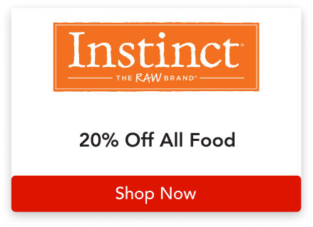 20% off all INSTINCT food; use code "FRENZY26" at checkout