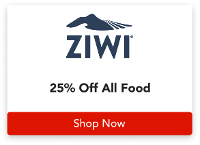 25% off all ZIWI food; use code "FRENZY26" at checkout