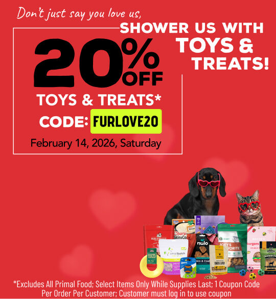 Valentine's Day Sale; Use Code- FURLOVE20 at checkout