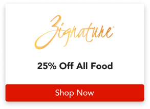 25% off all ZIGNATURE food; use code "FRENZY26" at checkout