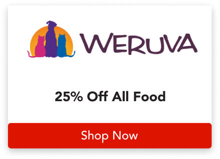25% off all WERUVA food; use code "FRENZY26" at checkout