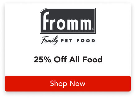 25% off all FROMM food; use code "FRENZY26" at checkout