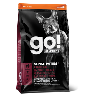 GO! SENSITIVITIES Limited Ingredient Grain Free Lamb recipe for dogs 22lb