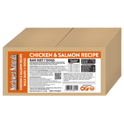 Frozen Raw Chicken/Salmon Nug 15-lb