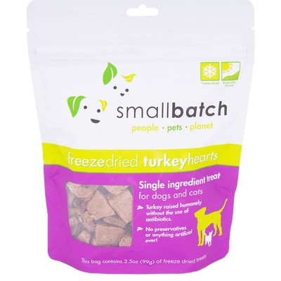 Freeze Dried Turkey Hearts 3.5-oz