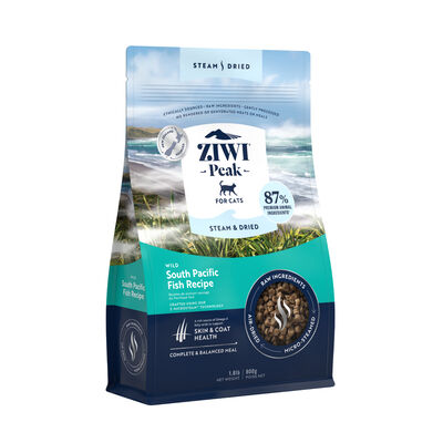 Ziwi Peak Steam & Dried South Pacific Fish Recipe Cat Food, 1.8-lb