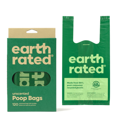 Earth Rated Dog Waste Bags, 120 Extra Thick And Strong Dog Bags For Poop With Easy-Tie Handles, Guaranteed Leak-Proof, Unscented, Dispense From The Box, Not On Rolls