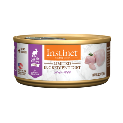 Instinct Limited Ingredient Diet Grain-Free Pate Real Rabbit Recipe Canned Cat Food