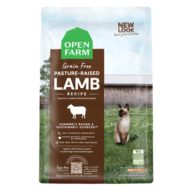 Open Farm Pasture-Raised Lamb Grain Free Dry Food for Cats, 4-lb