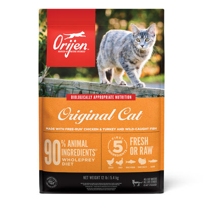 ORIJEN  Grain Free High Protein Premium Dry Cat Food Original Recipe, 12lb Bag