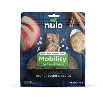 Nulo Mobility Hip & Joint Health Functional Granola Bars Treats For Dogs, 10-oz
