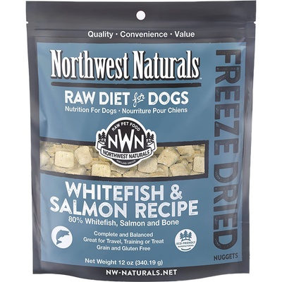 Freeze Dried Whitefish/Salmon Nug 12-oz