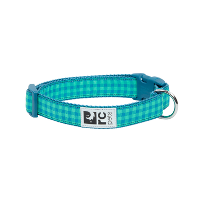 Clip Collar Green Gingham Extra Small