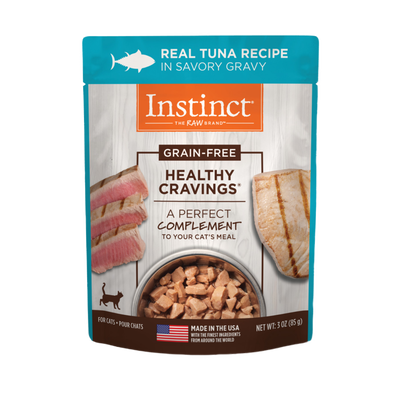 Instinct Healthy Cravings Grain-Free Real Tuna Recipe In Savory Gravy Wet Cat Food Topper
