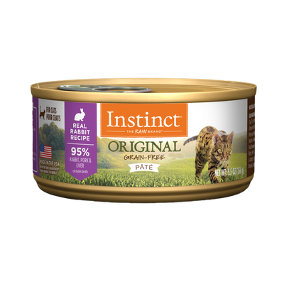 Instinct Original Grain-Free Pate Real Rabbit Recipe Canned Cat Food