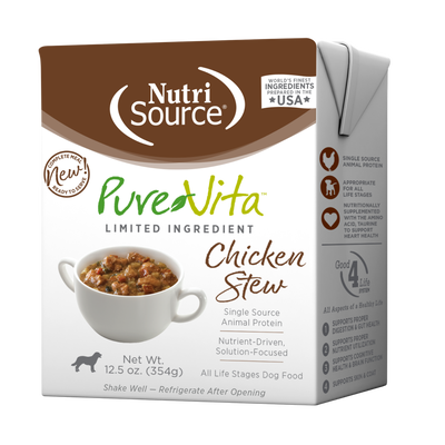 NutriSource PureVita Wet Dog Food - Chicken Stew