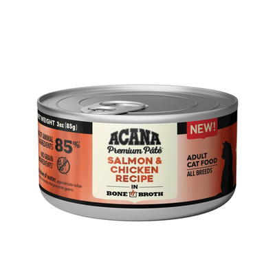 ACANA Salmon + Chicken in Bone Broth, 3-oz