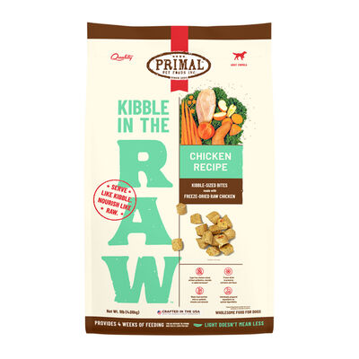 Primal Canine Chicken Recipe Kibble in the Raw, 9-lb