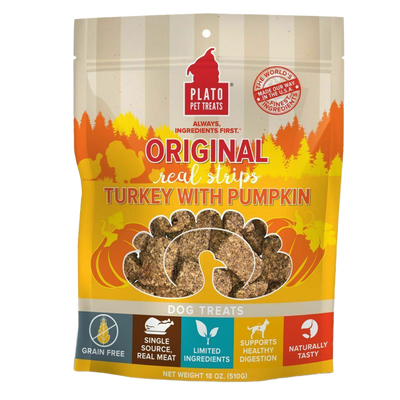 Original Real Strips Turkey & Pumpkin 18-oz