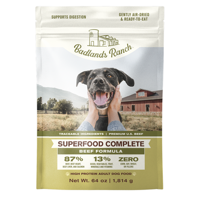 Badlands Ranch Air- Dried Grain- Free Superfood Complete Beef, 64-oz