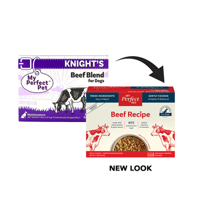 FROZEN My Perfect Pet Knight's Beef & Vegetable Gently Cooked Dog Food (8-pack), 4-lb