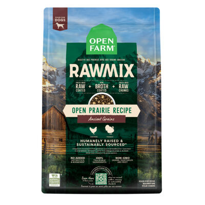 Open Farm Dog Raw Mix Open Prairie with Ancient Grains Recipe, 20-lb