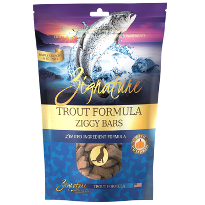 Zignature Trout Formula Biscuit Treats For Dogs
