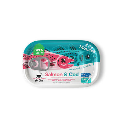 Open Farm Salmon & Cod Topper for Cats, 3.17-oz