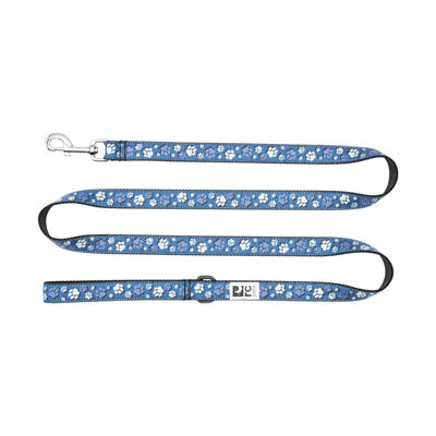 RC Pets 3/4"x6' Dog Leash Fresh Tracks Blue
