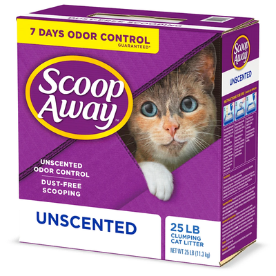 Scoop Away Super Clump Cat Litter Unscented - 25-lb