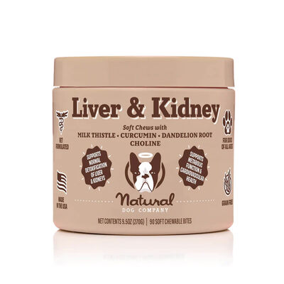 Natural Dog Company Liver and Kidney Chews, 90 count