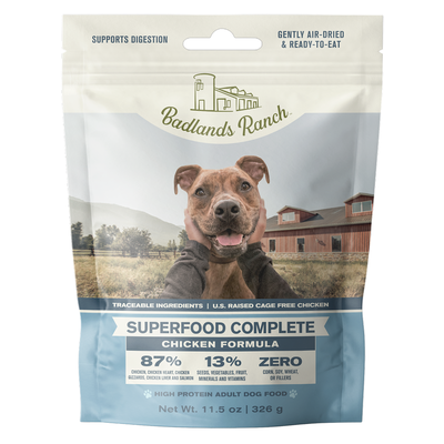 Badlands Ranch Air- Dried Grain- Free Superfood Complete Chicken, 11.5-oz