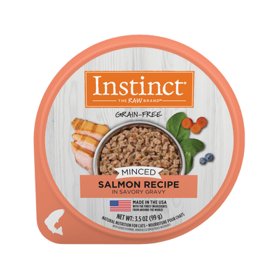 Instinct Grain-Free Minced Recipe With Real Salmon Wet Cat Food Cups