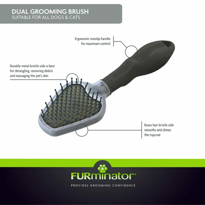 Furminator Dual Grooming Brush Dog/Cat