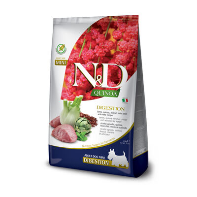 Farmina N&D Quinoa Digestion Lamb Mini Dry Dog Food, 5.5-lb