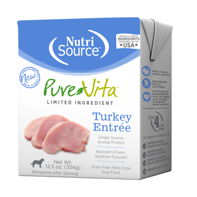 NutriSource PureVita Wet Dog Food - Turkey Pate