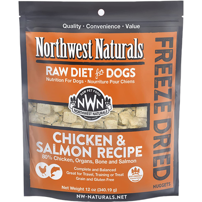 Freeze Dried Chicken/Salmon Nug 12-oz