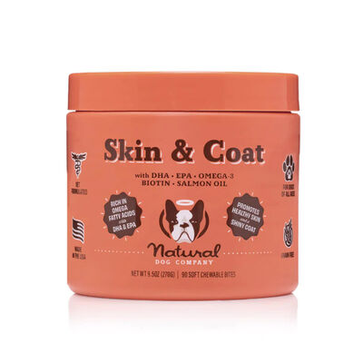 Natural Dog Company Skin & Coat Chews, 90 count
