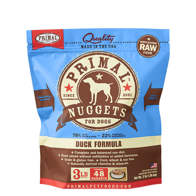 Frozen Canine Duck Formula Nuggets 3-lb