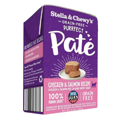 Stella & Chewy's Cat Purrfect Pate, Chicken & Salmon Medley, 5.5-oz