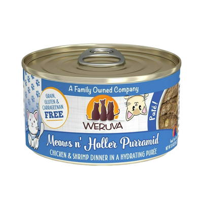 Weruva Classic Cat Pate, Meows N' Holler Purramid With Chicken & Shrimp