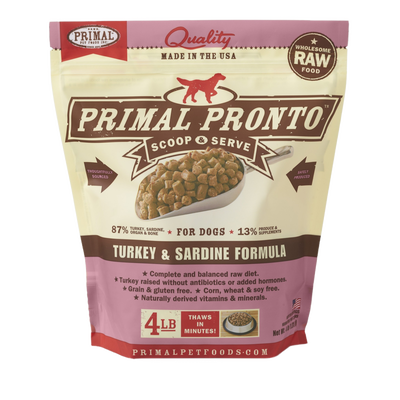Frozen Canine Turkey & Sardine Pronto Formula 4-lb