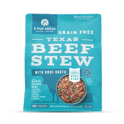 FROZEN A Pup Above Texas Beef Stew (Gently Cooked), 3-lb