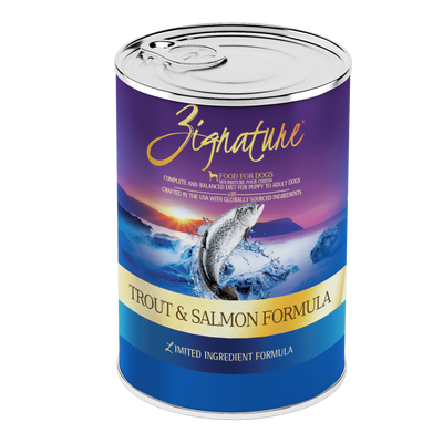Zignature Trout & Salmon Formula Dog Food 13-oz