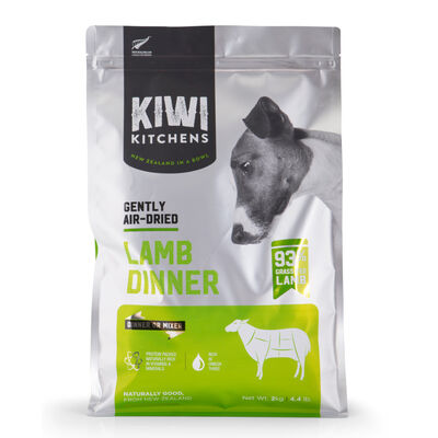 Kiwi Kitchens Gently Air-Dried Lamb Dinner Dog Food, 4.4-lb