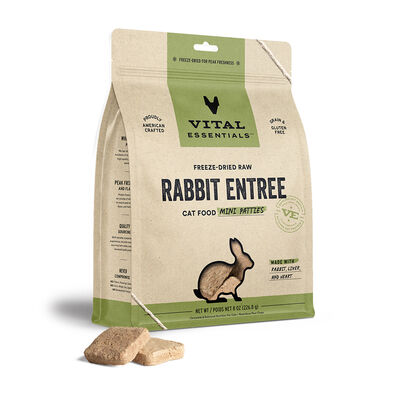 Freeze-Dried Rabbit Mini-Patties Cat Entree
