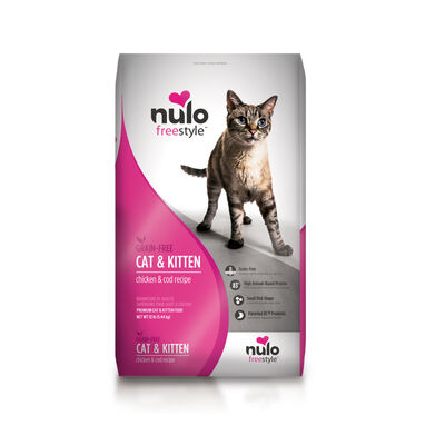 Nulo FreeStyle Cat & Kitten Grain-Free Chicken & Cod Bag, 12-lb
